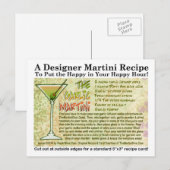 Garlic Martini Rezept Postkarte (Vorne/Hinten)