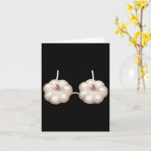 Garlic Outfit Brunnenhof Weihnachtskostüm Frauen Karte (Gelbe Blume)