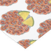 Garlic Shrimps Ananas Hawaiian Island Food Luau Tischdecke (Schrägansicht)