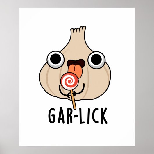 Garlick Funny Garlic Herb Pub Poster (Vorne)