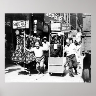 Garment District von 1950, New York City Poster