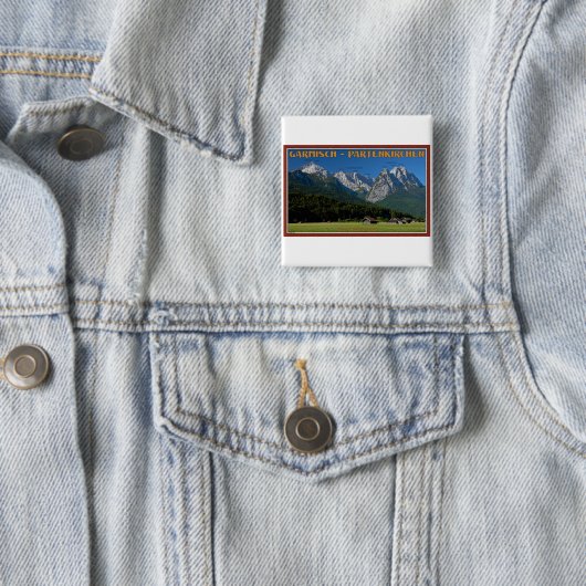 Garmisch - das Zugspitze und das Alpspitze Button (Beispiel)