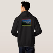 Garmisch - das Zugspitze und das Alpspitze Hoodie (Schwarz voll)