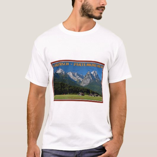 Garmisch - das Zugspitze und das Alpspitze T-Shirt (Vorderseite)