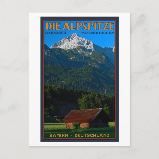Garmisch - Die Alpspitze Postkarte (Vorderseite)