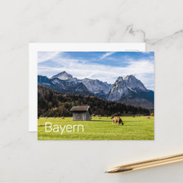 Garmisch Partenkirchen Alpen Bayern Deutschland Feiertagspostkarte