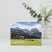 Garmisch Partenkirchen Alpen Bayern Deutschland Feiertagspostkarte (Stehend Vorderseite)