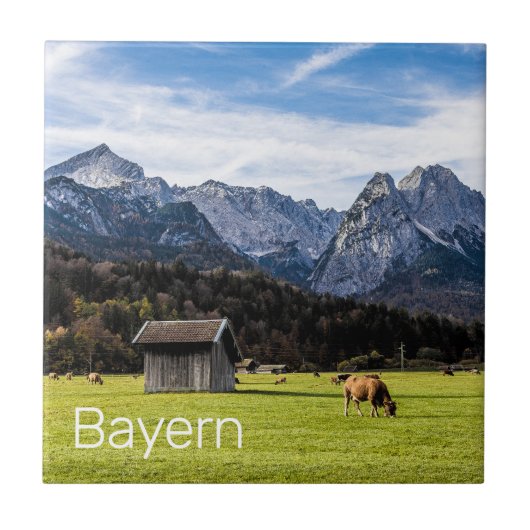 Garmisch Partenkirchen Alpen Bayern Deutschland Fliese (Vorderseite)