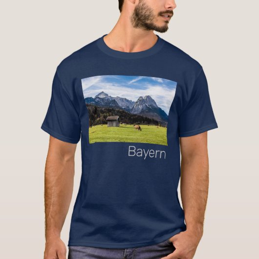Garmisch Partenkirchen Alpen Bayern Deutschland T-Shirt (Vorderseite)