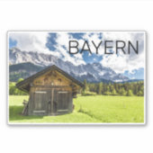 Garmisch Partenkirchen Bavaria Alps Panorama Aufkleber (Vorderseite)
