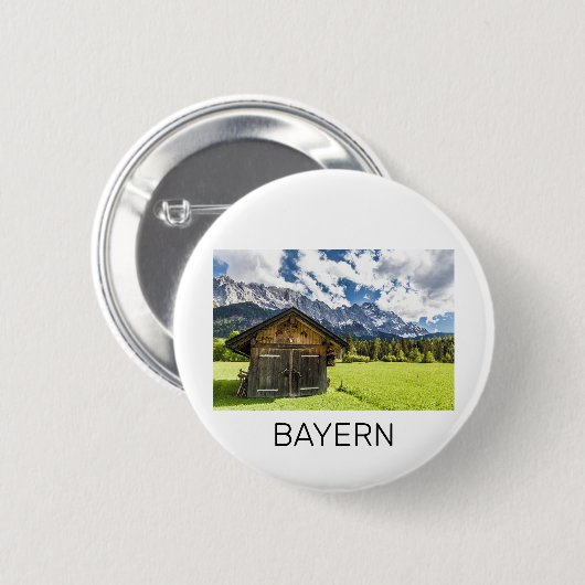 Garmisch Partenkirchen Bavaria Alps Panorama Button (Vorne & Hinten)