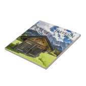 Garmisch Partenkirchen Bavaria Alps Panorama Fliese (Seite)