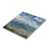 Garmisch-Partenkirchen Bavaria Alps Panorama Gesch Fliese (Seite)