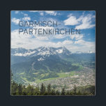 Garmisch-Partenkirchen Bavaria Alps Panorama Gesch Magnet<br><div class="desc">Garmisch Partenkirchen Bayern Alpendesign. Garmisch Partenkirchen in Deutschland Souvenir für Bayern und Skiurlaub in den Alpen. Garmisch Partenkirchen mit Zugspitze und Alpspitz-Bergsouvenir. Für Rucksacktouristen und Bayerische Bergurlauber. Garmisch Partenkirchen in Deutschland mit Bergen Alpspitze Design Souvenir. Ideal für Skiurlaube an den Zugspitze- und Bayerischen Alpenferien. Design für Ausflüge nach Garmisch Partenkirchen....</div>