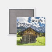Garmisch Partenkirchen Bavaria Alps Panorama Magnet (Vorderseite/Rückseite)