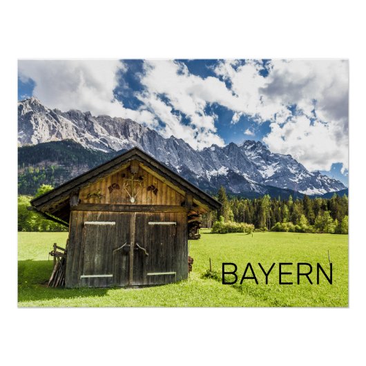 Garmisch Partenkirchen Bavaria Alps Panorama Poster (Vorderseite)