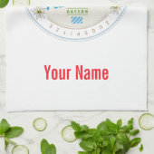 Garmisch Partenkirchen Bayern Vintage Alpen Geschirrtuch (Gefaltet)