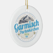 Garmisch Partenkirchen Bayern Vintage Alpen Keramik Ornament (Rechts)