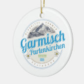 Garmisch Partenkirchen Bayern Vintage Alpen Keramik Ornament (Links)