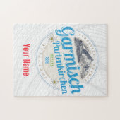 Garmisch Partenkirchen Bayern Vintage Alpen Puzzle (Horizontal)