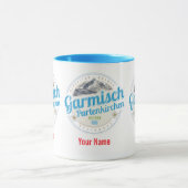 Garmisch Partenkirchen Bayern Vintage Alpen Tasse (Zentrum)