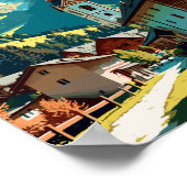 Garmisch Partenkirchen Deutschland Jahrgangsreisen Poster (Ecke)