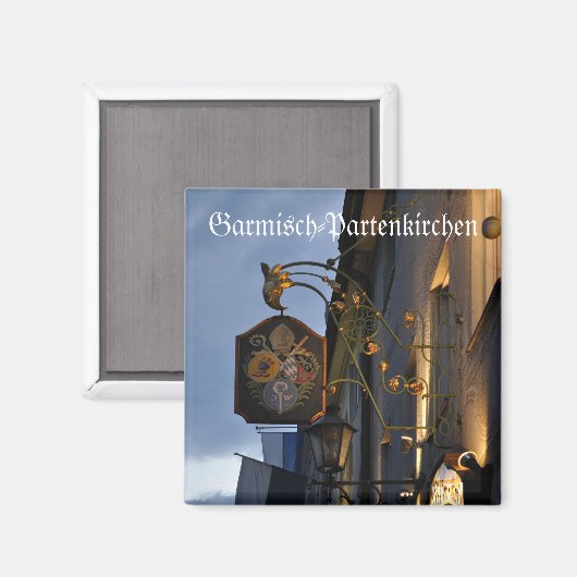 Garmisch-Partenkirchen-Magnet Magnet (Vorderseite/Rückseite)
