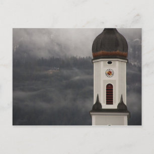 Garmisch-Partenkirchen-Nebel Postkarte