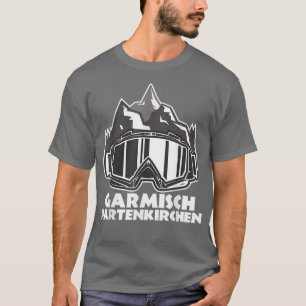Garmisch Partenkirchen Wintersportdesign Skifahren T-Shirt