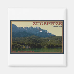 Garmisch - Zugspitze oberhalb des Eibsees Magnet