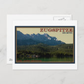 Garmisch - Zugspitze oberhalb des Eibsees Postkarte (Vorne/Hinten)