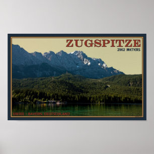 Garmisch - Zugspitze über dem Eibsee Poster