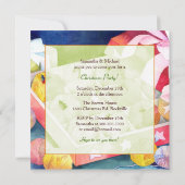 Garn-Ball-Geschenkboxen-WeihnachtsParty Einladung (Rückseite)