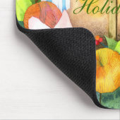 Garn-Ball-Kranz: Weihnachtsgeschenk Mousepad (Ecke)