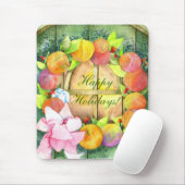 Garn-Ball-Kranz: Weihnachtsgeschenk Mousepad (Mit Mouse)