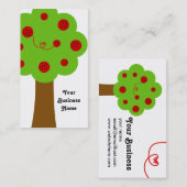 Garn-Baum-Strick-Häkelarbeit-Geschäfts-Karte Visitenkarte (Vorne/Hinten)