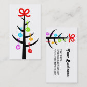 Garn-Baum-Strick-Häkelarbeit-Geschäfts-Karte Visitenkarte (Vorne/Hinten)