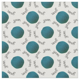 Garn-Druck/aquamarines Garn-Ball-Muster Stoff