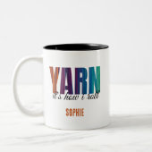 Garn Es ist, wie ich das Kneten von Tasse (Links)