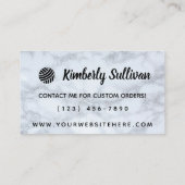 Garn-Geschäft • Handgemachtes Visitenkarte (Rückseite)