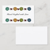 Garn, Herz-GrenzVisitenkarte Visitenkarte (Vorne/Hinten)