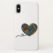 Garn-Herz iPhone Fall Case-Mate iPhone Hülle (Rückseite)
