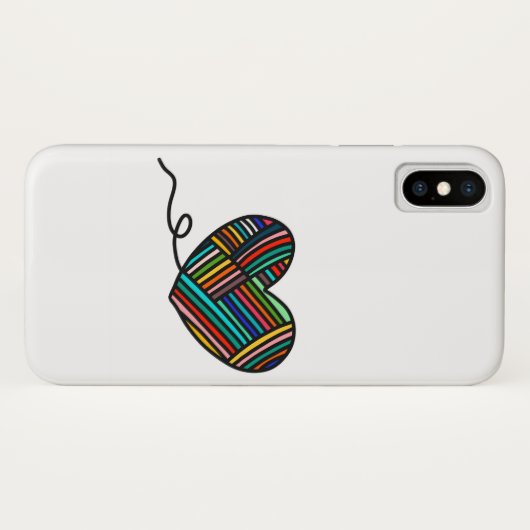 Garn-Herz iPhone Fall Case-Mate iPhone Hülle (Rückseite (Horizontal))