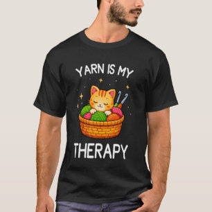 Garn ist meine Therapie Lustiger Crochet-Liebhaber T-Shirt