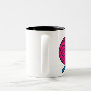 Garn-Liebe - Häkelarbeit-Tasse Zweifarbige Tasse