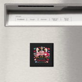 Garn Lustiges Valentins- Gans Herzen  Magnet (In Situ (Geschirrspüler))