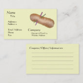 Garn macht Visitenkarte in Handarbeit Rabattkarte (Vorne/Hinten)