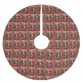 Garn-Rudolph-Baumschürze Polyester Weihnachtsbaumdecke (Vorderseite)