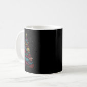 Garn Weihnachtsbaum Häkeln Stricken Xmas  Kaffeetasse (Vorderseite Links)