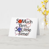 Garn-Zeit Karte (Gelbe Blume)